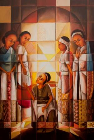 Hope and despair, oil on canvas, 65 x 96cm, not available