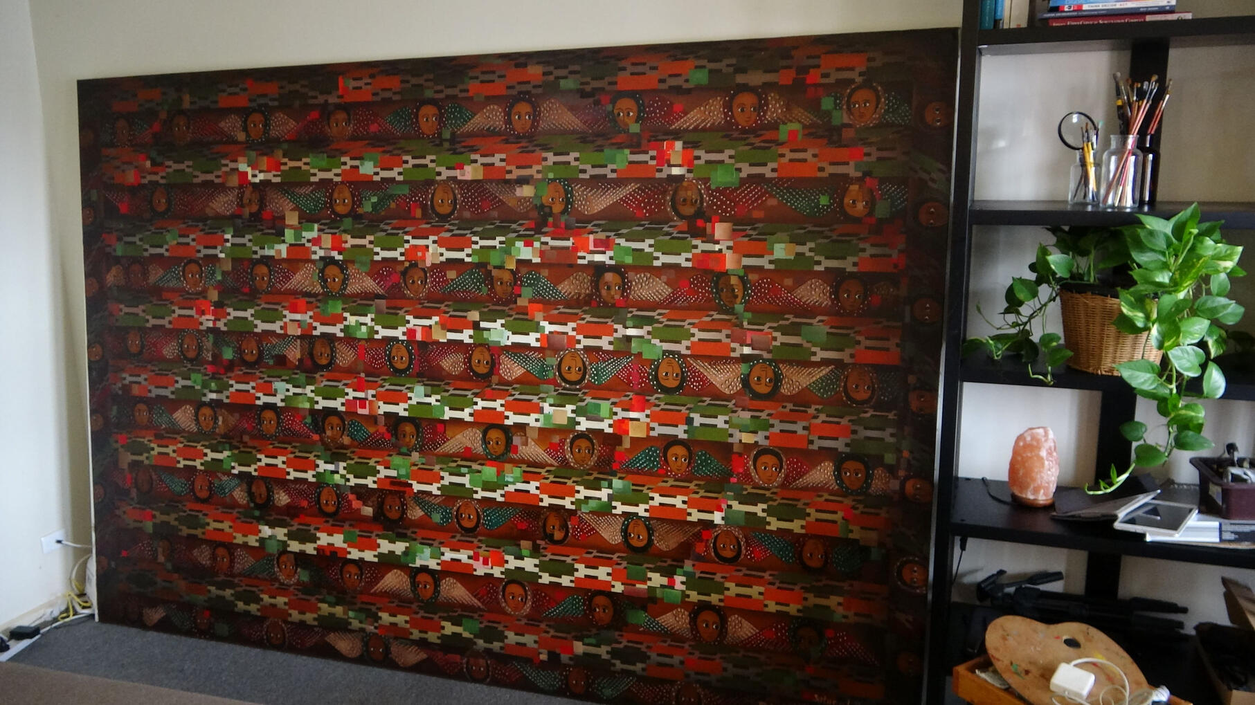 Angels looking upon us, oil on canvas, 300 × 200 cm, price: A$2,500